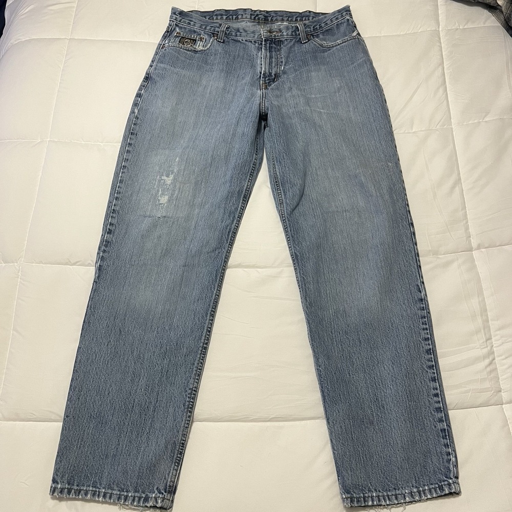 CINCH JEANS MEN'S 36x34 BLACK LABEL LOOSE FIT TAPERED DENIM